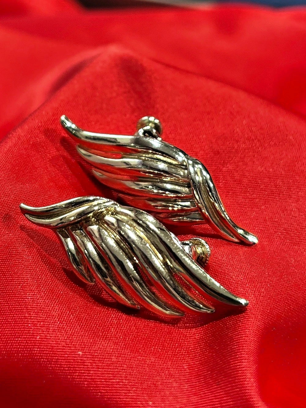 Silver Wing Earrings Like New